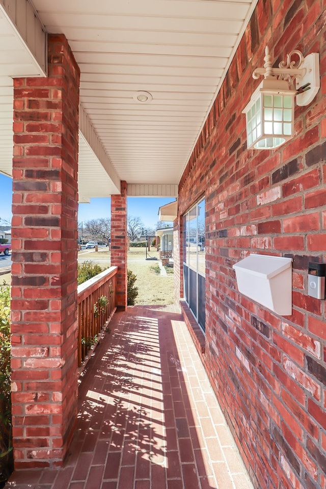 view of patio with covered porch