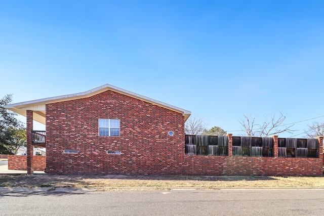 view of side of property