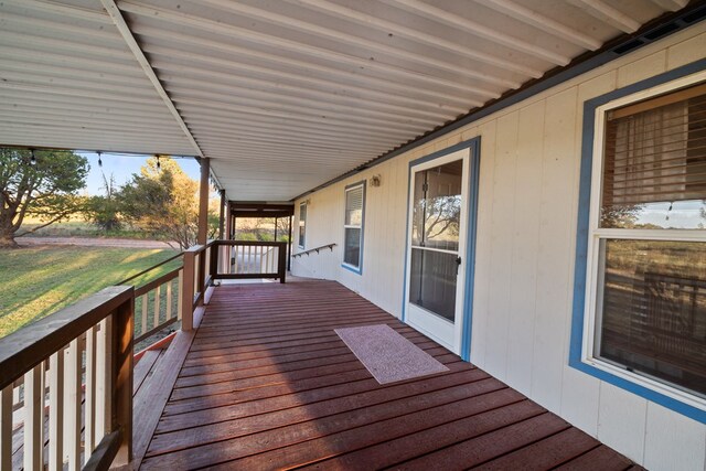 view of deck