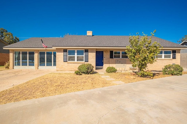 view of ranch-style house