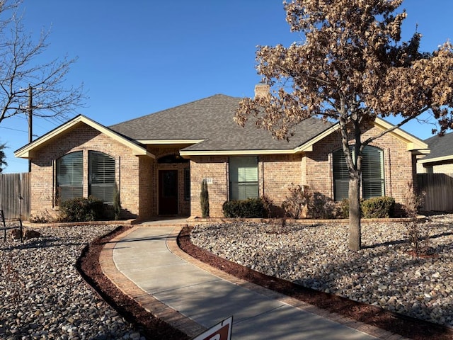 view of ranch-style house