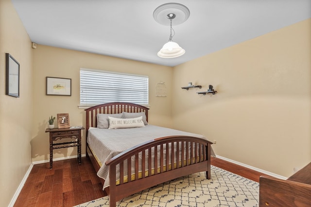 bedroom featuring hardwood / wood-style floors