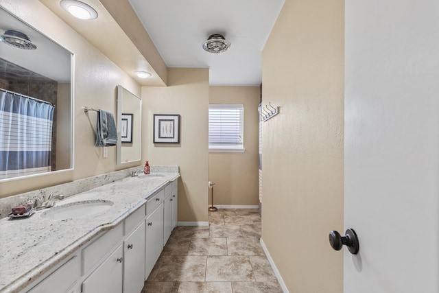 bathroom featuring vanity