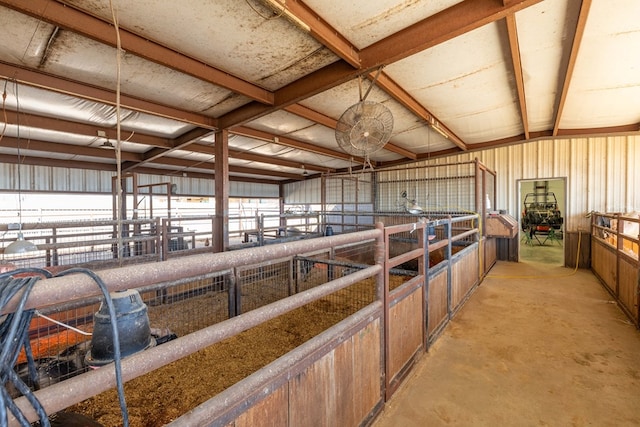 view of horse barn