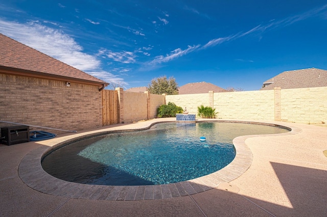 view of pool with a fenced in pool and a fenced backyard