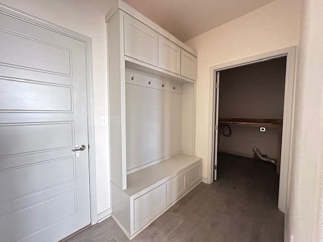 3210 Fordham Ave, Big Spring, TX 79720 - mudroom with dark wood-style flooring and baseboards