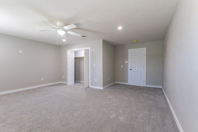 3319 Maxwell Dr, Midland, TX 79705 - unfurnished bedroom featuring light colored carpet and ceiling fan