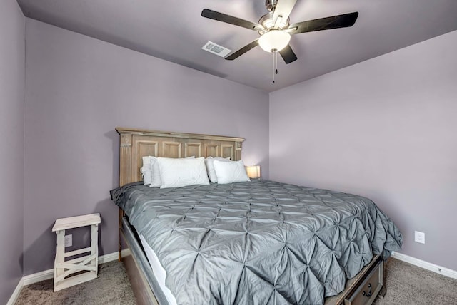 806 Revere Pl, Midland, TX 79706 - bedroom with baseboards, carpet flooring, and visible vents