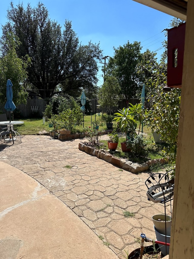 view of patio / terrace with a fenced backyard