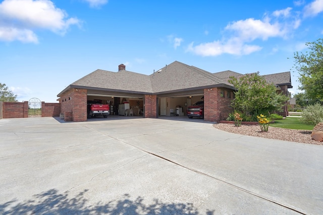 view of home's exterior featuring a garage