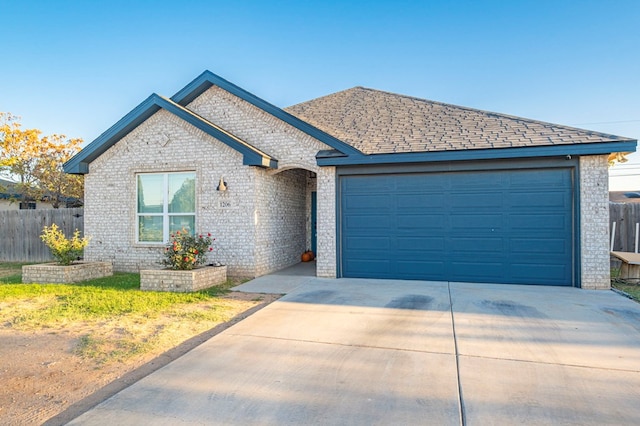 view of front of home featuring a garage