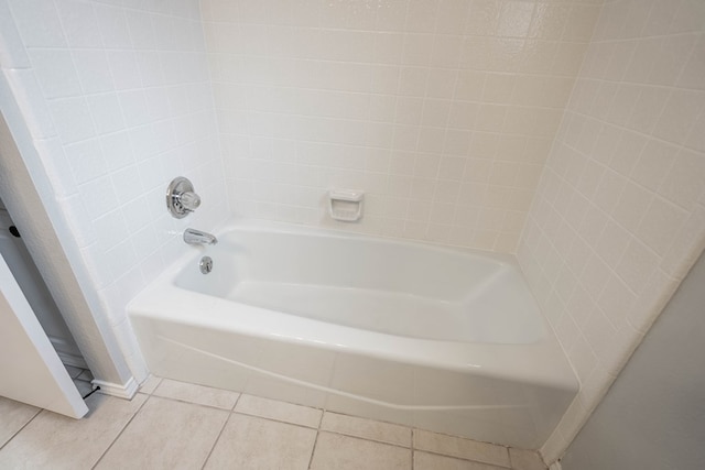 full bathroom with tile patterned flooring