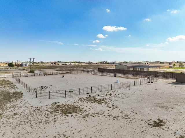 6811 W County Rd 41, Midland, TX 79707 - view of yard with an enclosed riding area and a view of rural / pastoral area