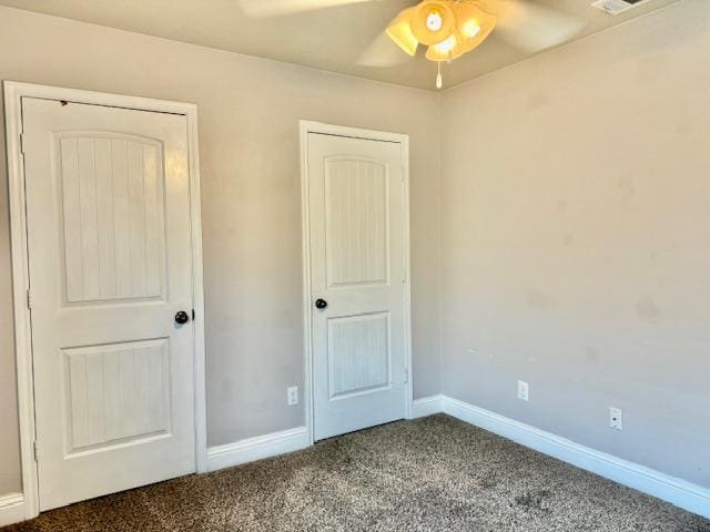 606 Memorial Ct, Midland, TX 79706 - unfurnished bedroom featuring carpet flooring, baseboards, and ceiling fan