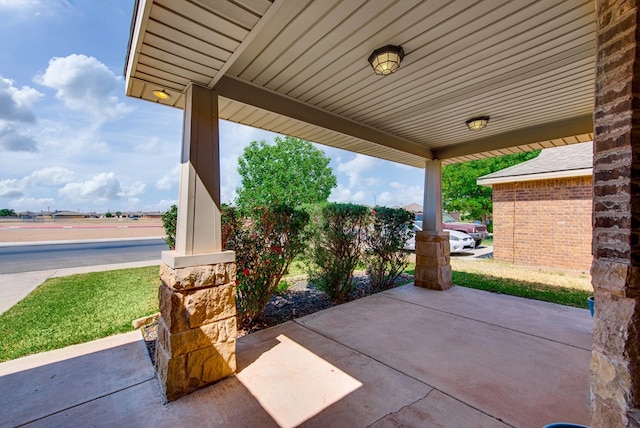 view of patio / terrace featuring a porch