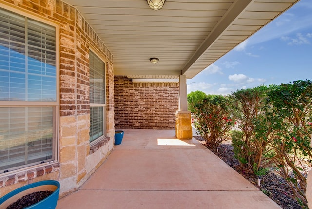 view of patio with covered porch
