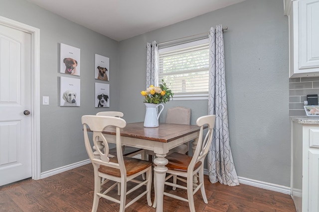 4100 Skyline Dr, Midland, TX 79707 - dining space with dark wood finished floors