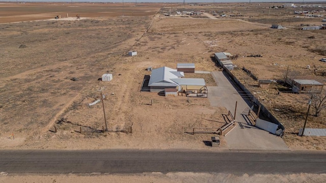 drone / aerial view featuring a rural view