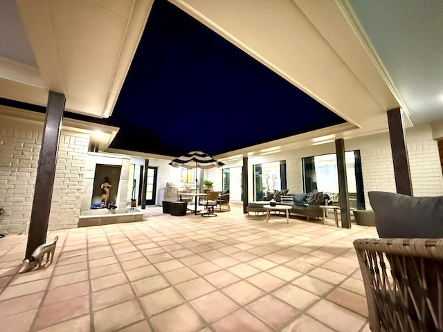 909 Pine Ct, Midland, TX 79705 - view of patio with an outdoor living space and outdoor dining area