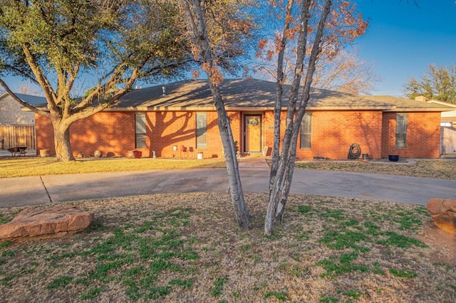 view of ranch-style home