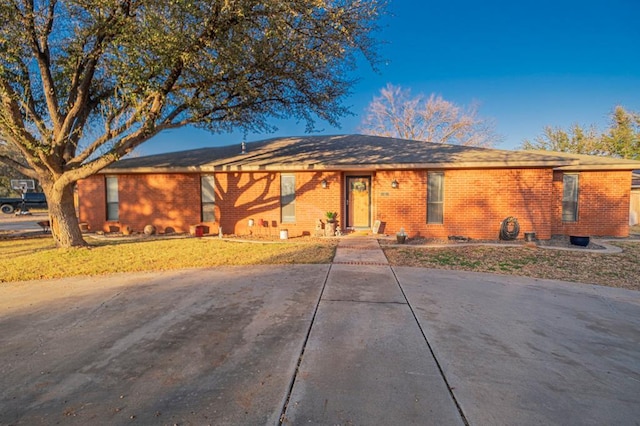 view of ranch-style home