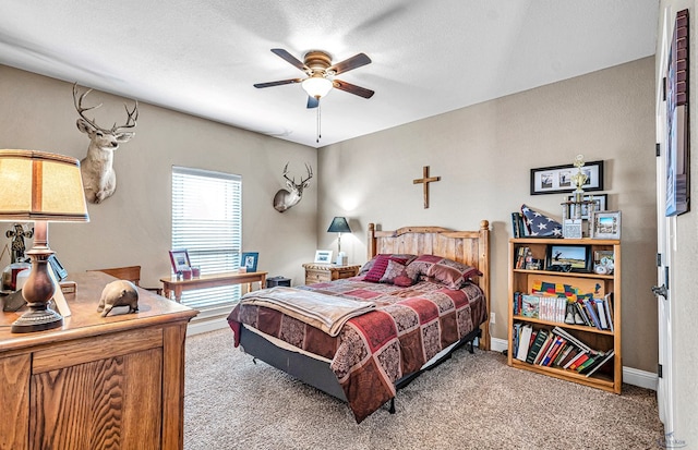 1210 S County Rd 1117, Midland, TX 79706 - bedroom featuring carpet floors, ceiling fan, and baseboards