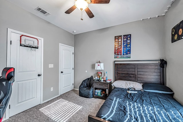 1321 Pine Ave, Midland, TX 79705 - bedroom featuring carpet floors and ceiling fan