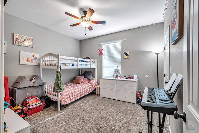 1321 Pine Ave, Midland, TX 79705 - carpeted bedroom featuring a ceiling fan