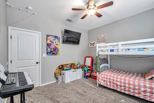 1321 Pine Ave, Midland, TX 79705 - bedroom with carpet flooring and ceiling fan
