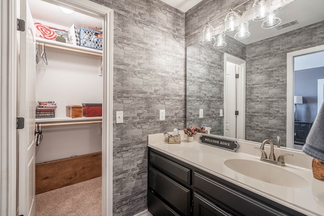 bathroom with vanity