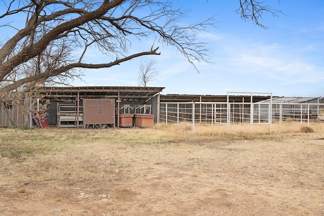 view of horse barn