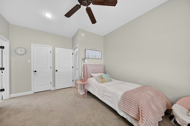 6113 Turtle Creek Rd, Midland, TX 79707 - carpeted bedroom with a ceiling fan and baseboards