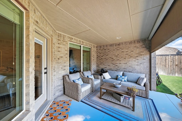 6113 Turtle Creek Rd, Midland, TX 79707 - view of patio featuring an outdoor living space