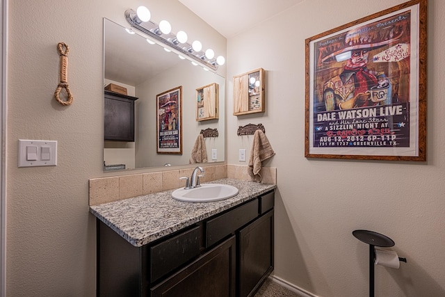 bathroom featuring vanity