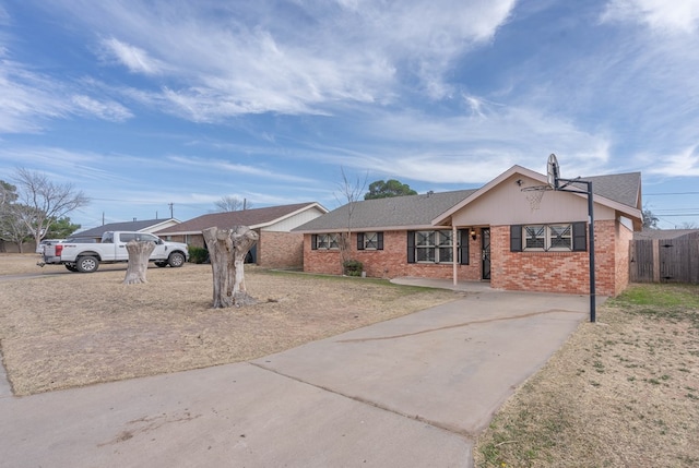 view of ranch-style house