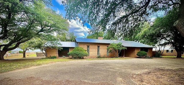 view of ranch-style home