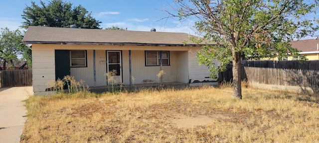 view of ranch-style home