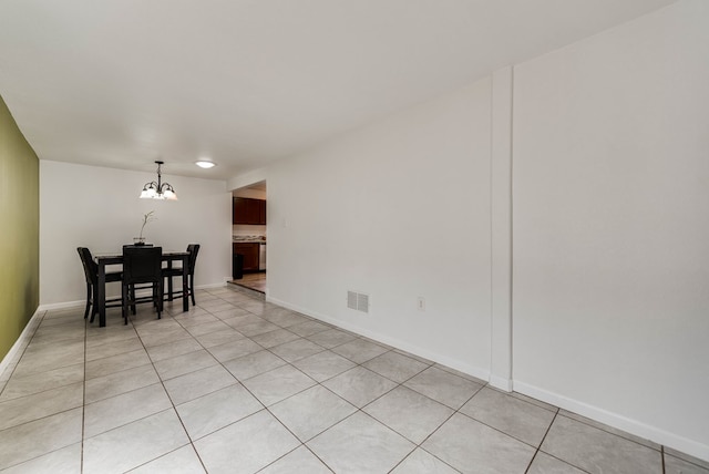 3004 W 4th, Odessa, TX 79763 - dining room featuring a chandelier and light tile patterned flooring