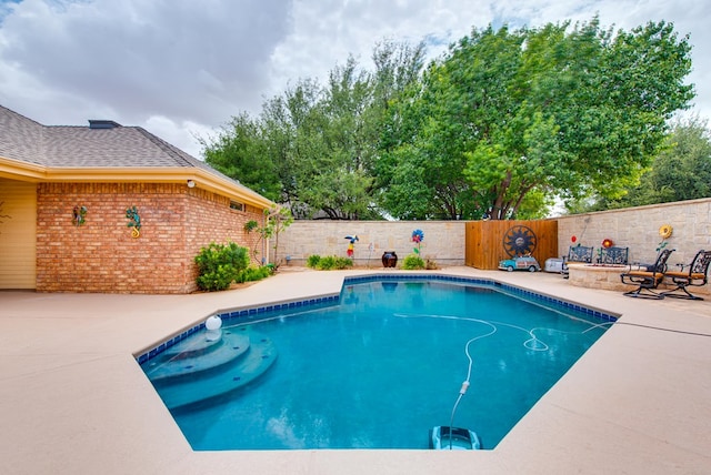 5500 Heartland Ct, Midland, TX 79707 - view of pool featuring a patio area and a fenced backyard