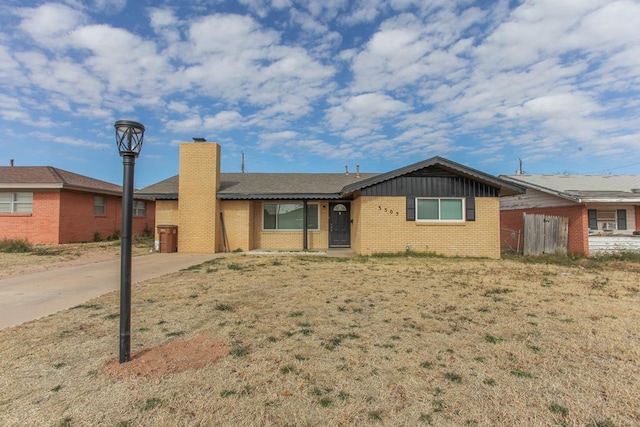 view of ranch-style home