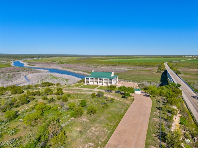 bird's eye view featuring a rural view