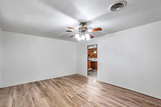 2310 W Shandon Ave, Midland, TX 79705 - spare room with light wood-style flooring and ceiling fan