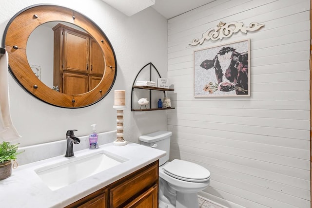 6413 Piedmont Dr, Odessa, TX 79762 - bathroom with wood walls and vanity