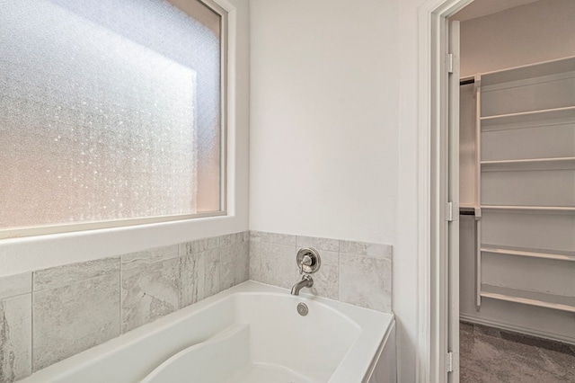 bathroom with a bathing tub