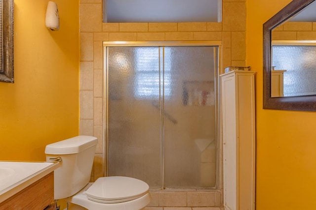 1304 Lynn Ave, Midland, TX 79705 - full bath with toilet, a stall shower, and vanity