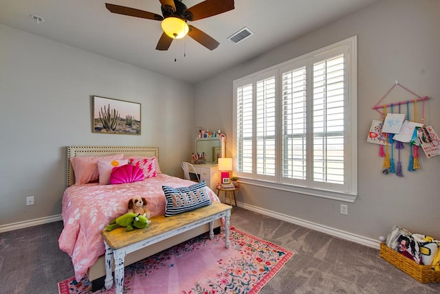 2900 S County Rd 1092, Midland, TX 79706 - bedroom featuring visible vents, multiple windows, and carpet flooring
