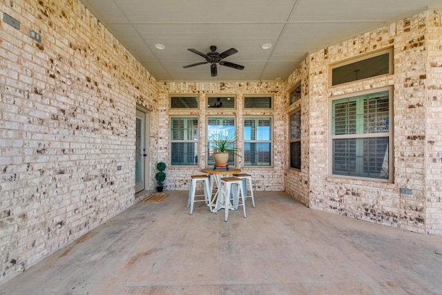 2900 S County Rd 1092, Midland, TX 79706 - view of patio / terrace featuring ceiling fan