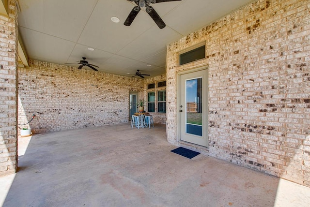 2900 S County Rd 1092, Midland, TX 79706 - view of patio featuring a ceiling fan