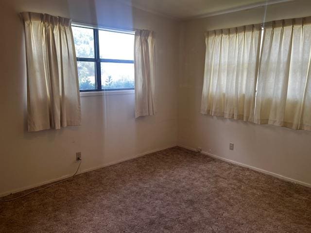 view of carpeted empty room