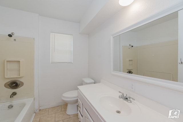 111 W Pine Ave, Midland, TX 79705 - full bathroom with vanity, tile patterned floors, and bathing tub / shower combination